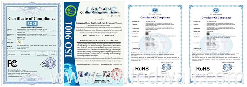 LED Wall Certificate FC RoHS